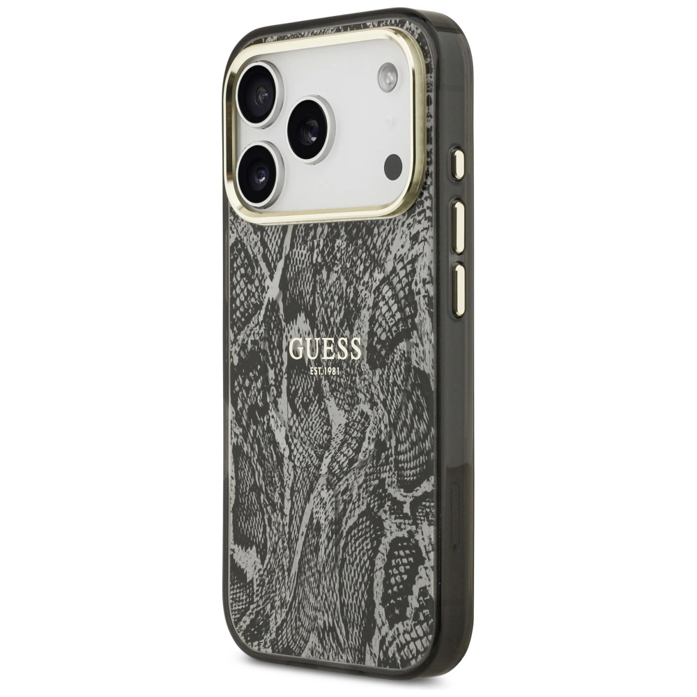 Kryt Guess Python Pattern MagSafe Apple iPhone 17 Pro black
