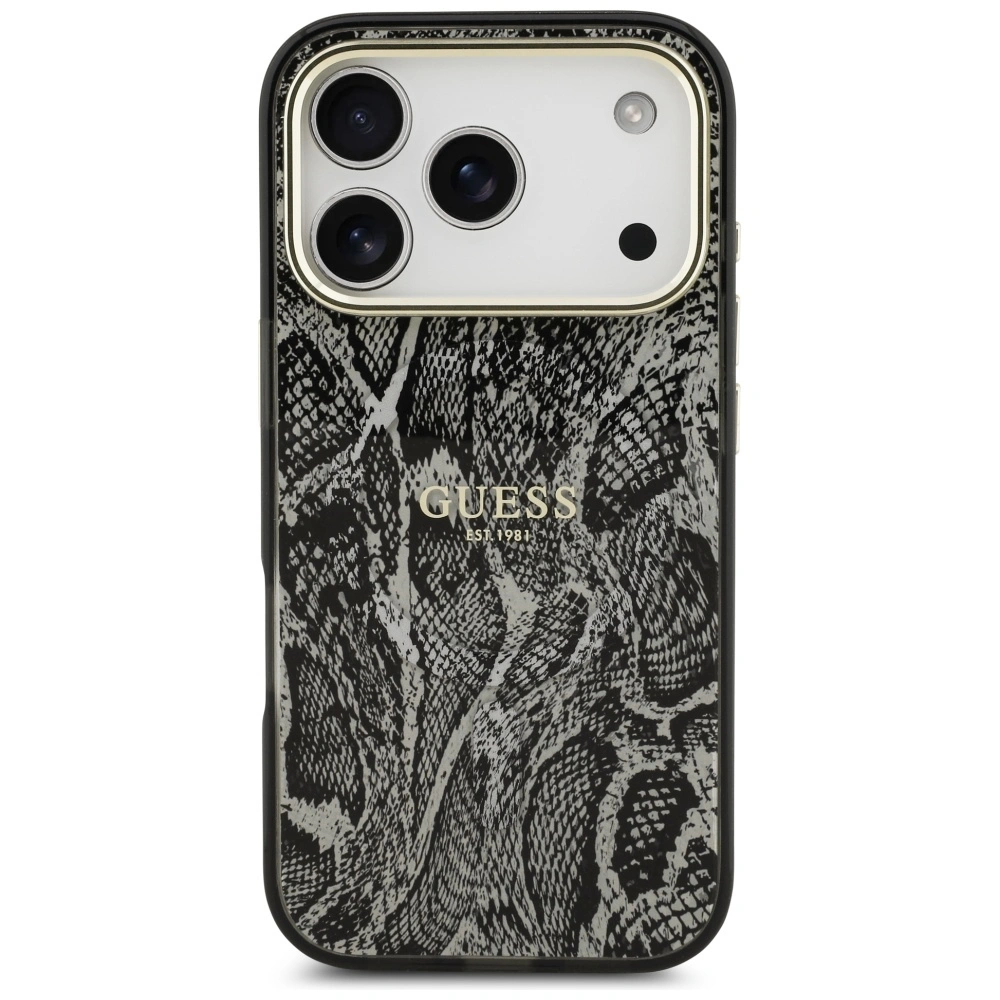 Kryt Guess Python Pattern MagSafe Apple iPhone 17 Pro black