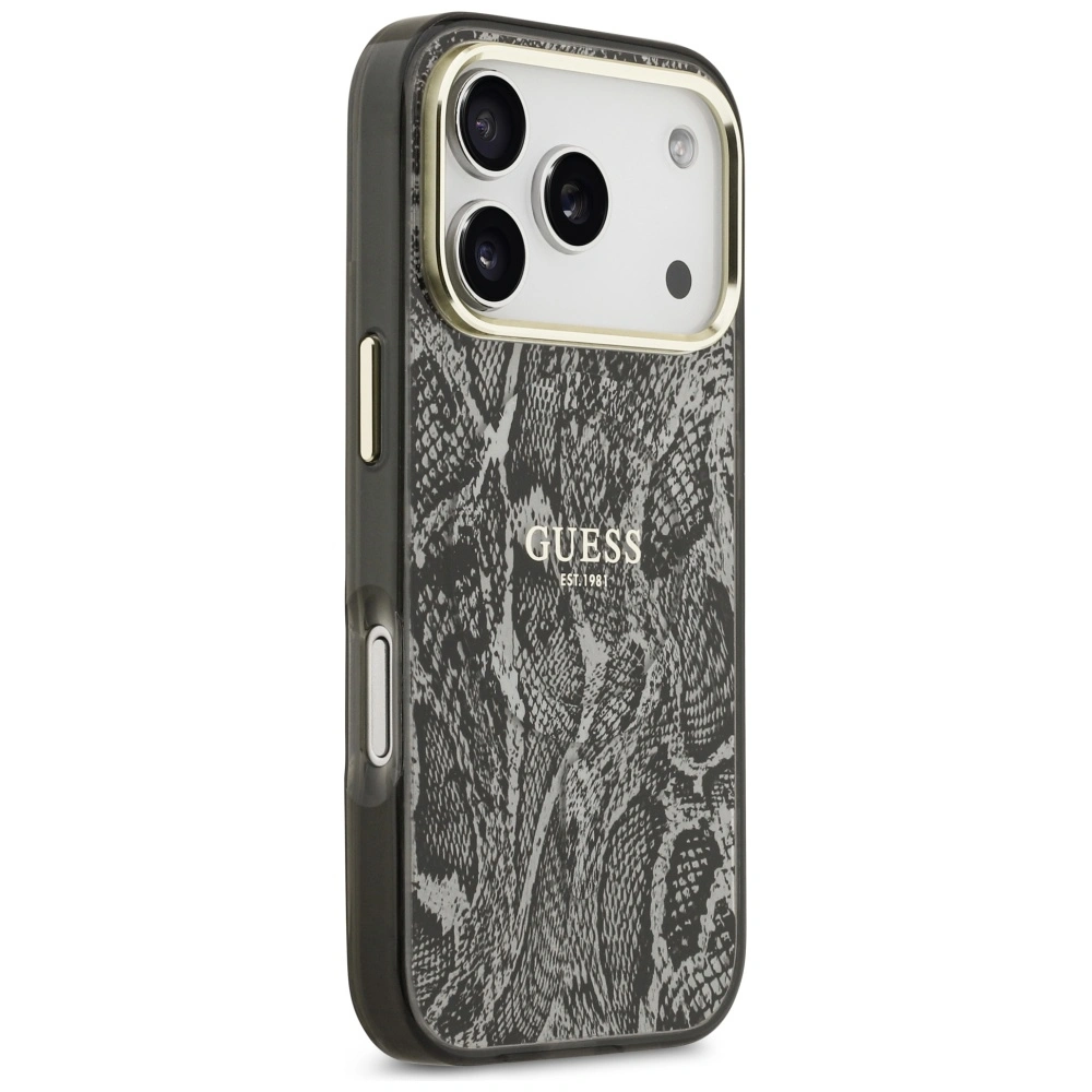 Kryt Guess Python Pattern MagSafe Apple iPhone 17 Pro black