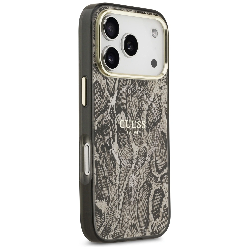 Kryt Guess Python Pattern MagSafe Apple iPhone 17 Pro Max brown