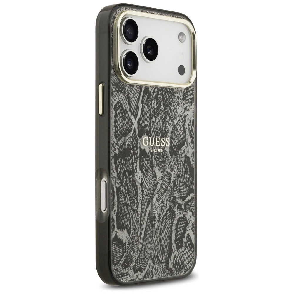 Kryt Guess Python Pattern MagSafe Apple iPhone 17 Pro Max black