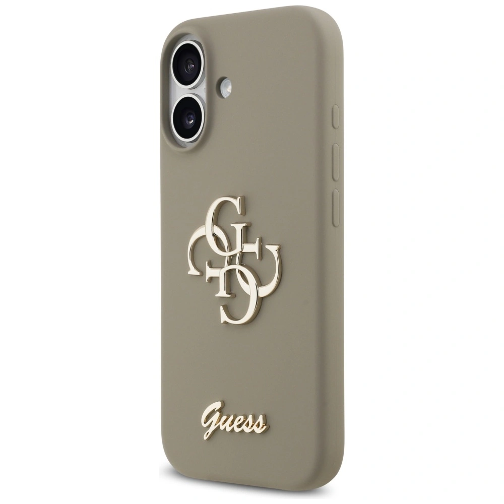Kryt Guess Silicone Big 4G Script Apple iPhone 17 brown
