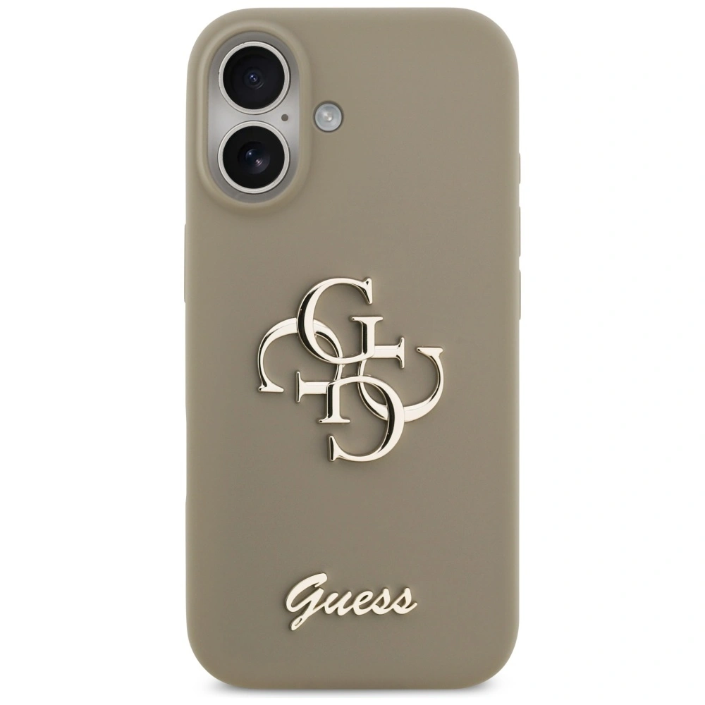 Kryt Guess Silicone Big 4G Script Apple iPhone 17 brown