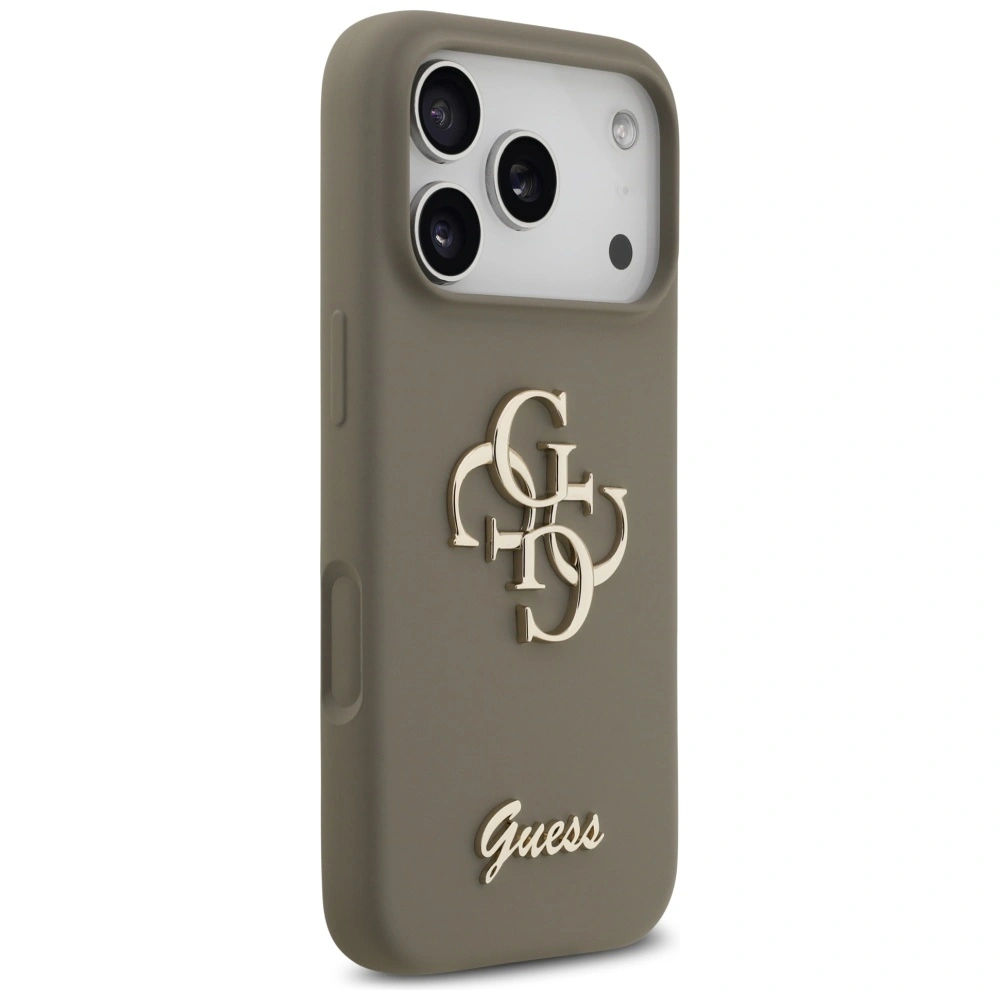 Kryt Guess Silicone Big 4G Script Apple iPhone 17 Pro brown