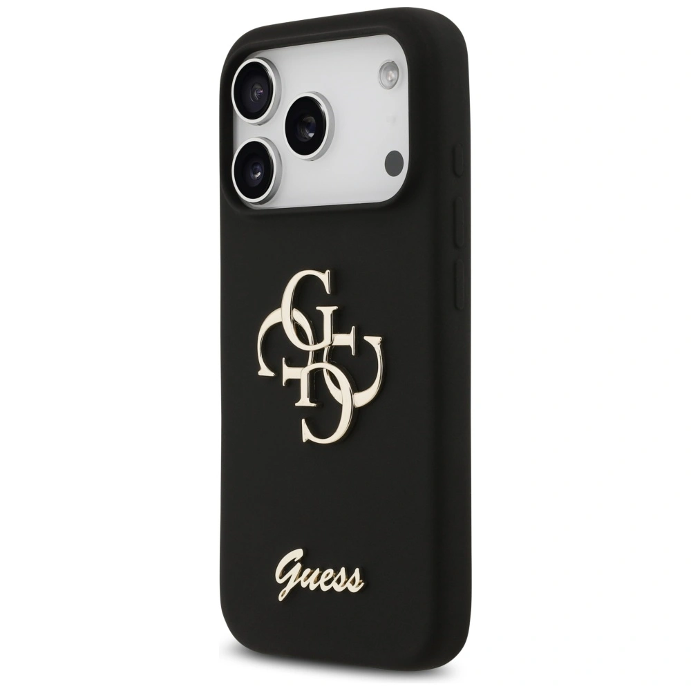 Kryt Guess Silicone Big 4G Script Apple iPhone 17 Pro black