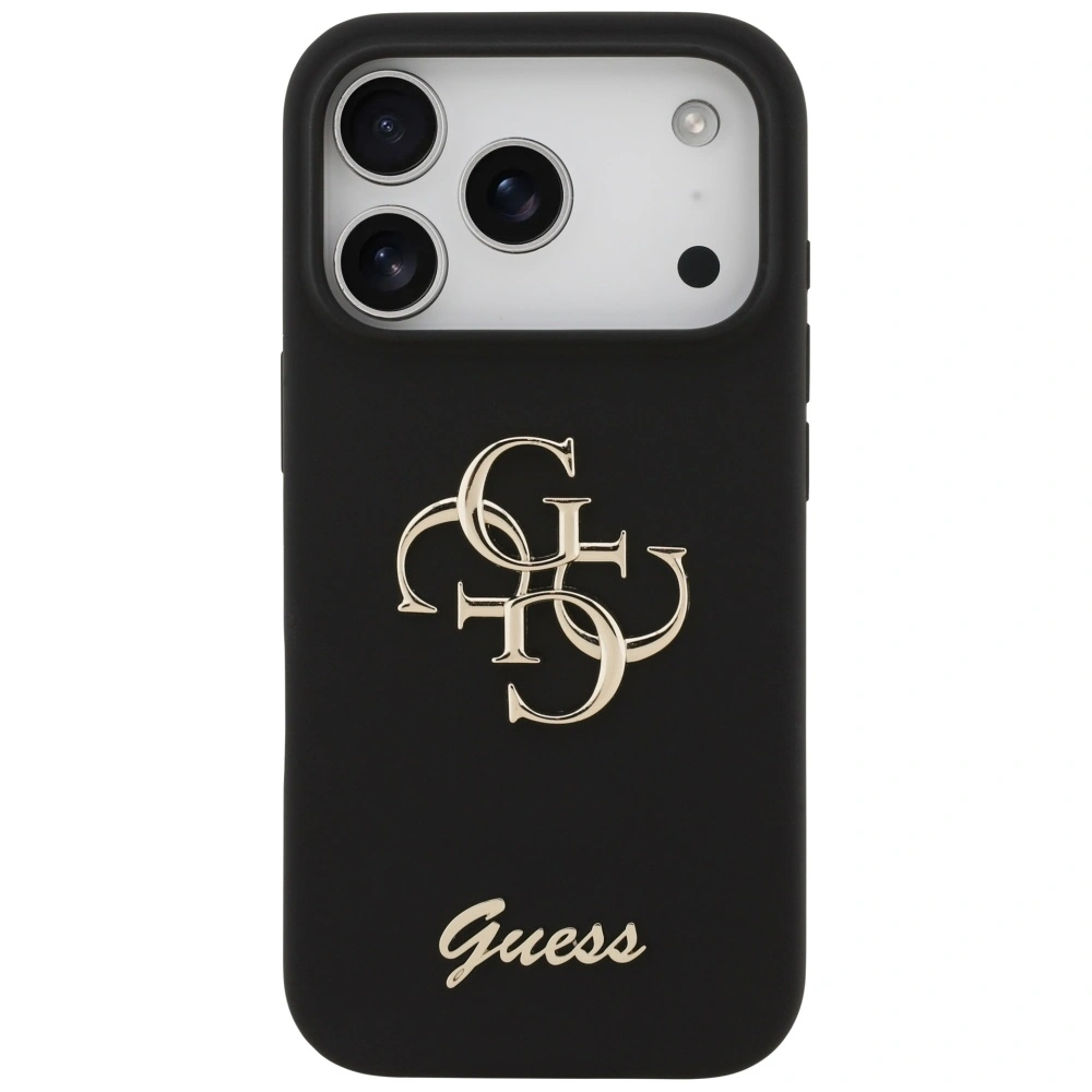 Kryt Guess Silicone Big 4G Script Apple iPhone 17 Pro black