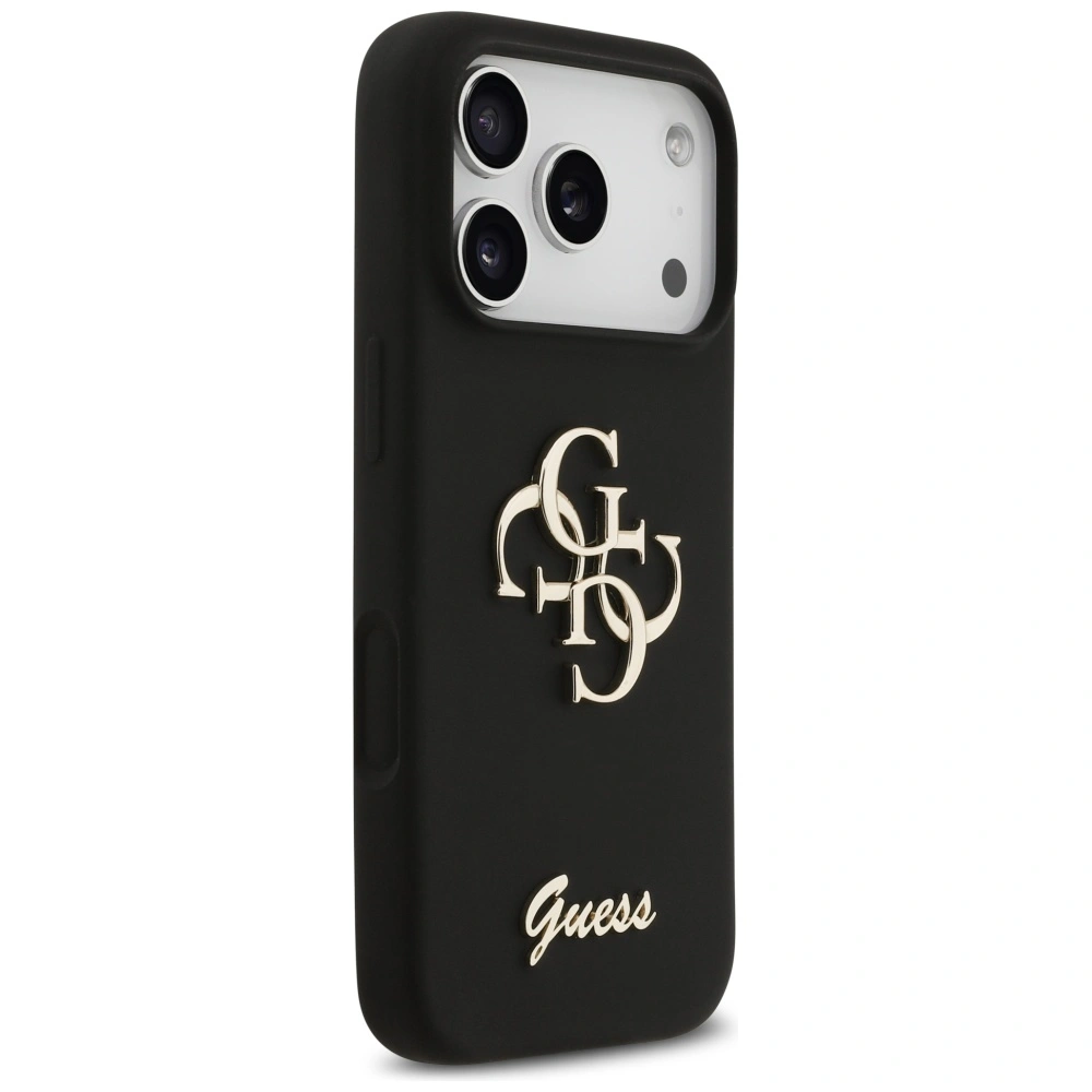 Kryt Guess Silicone Big 4G Script Apple iPhone 17 Pro black