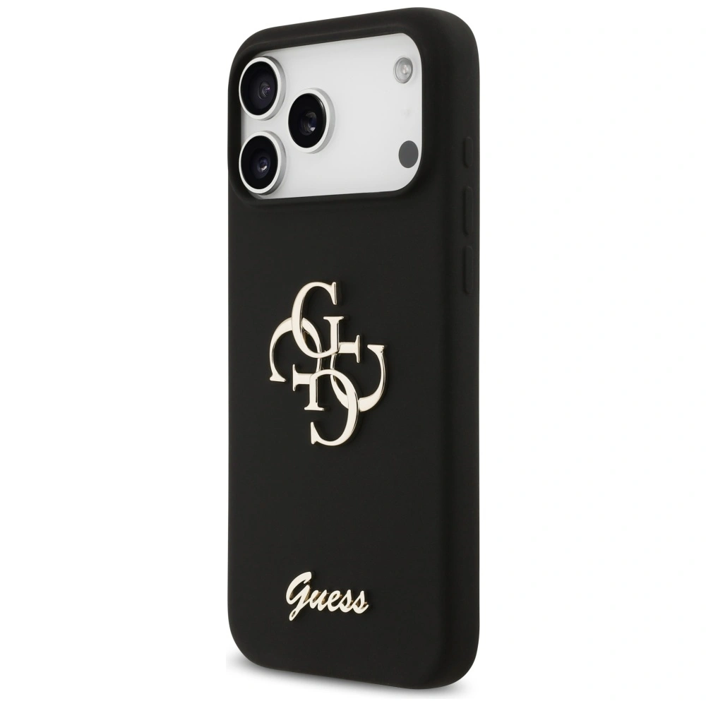 Kryt Guess Silicone Big 4G Script Apple iPhone 17 Pro Max black