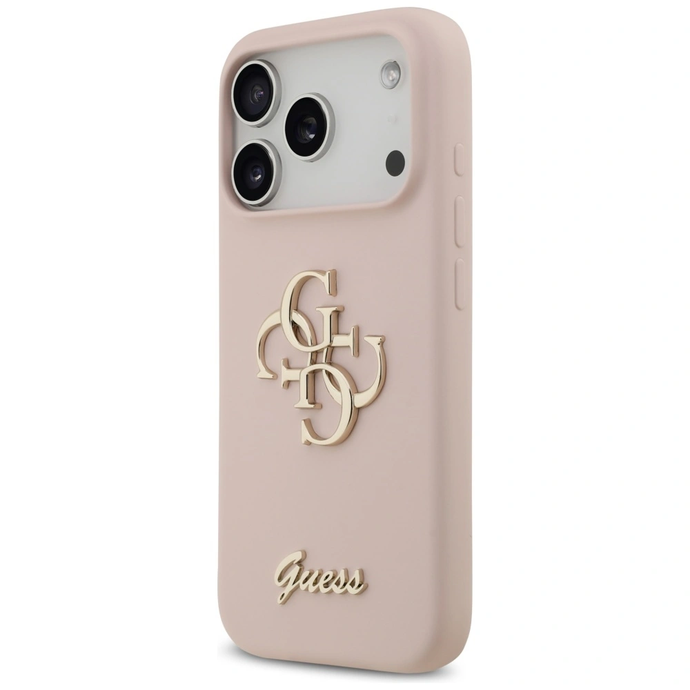 Kryt Guess Silicone Big 4G Script Apple iPhone 17 Pro pink