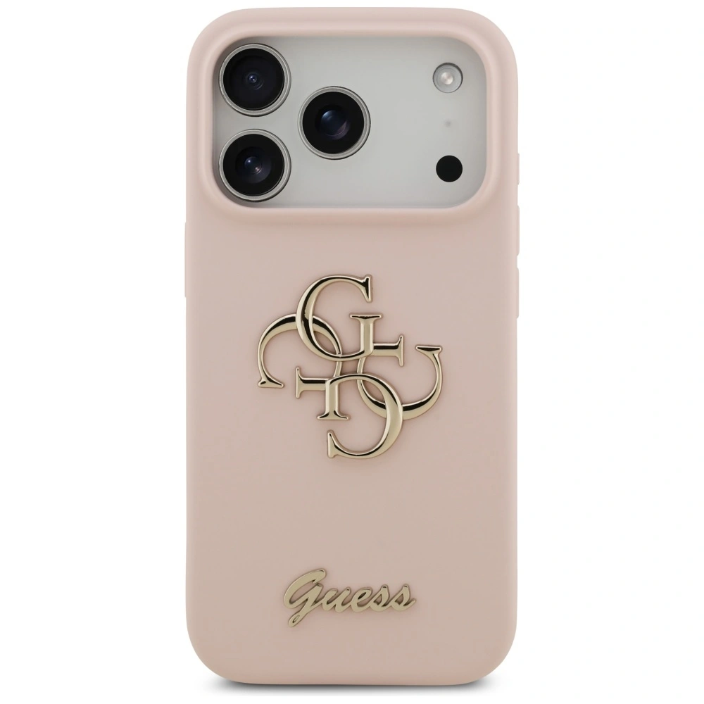 Kryt Guess Silicone Big 4G Script Apple iPhone 17 Pro pink