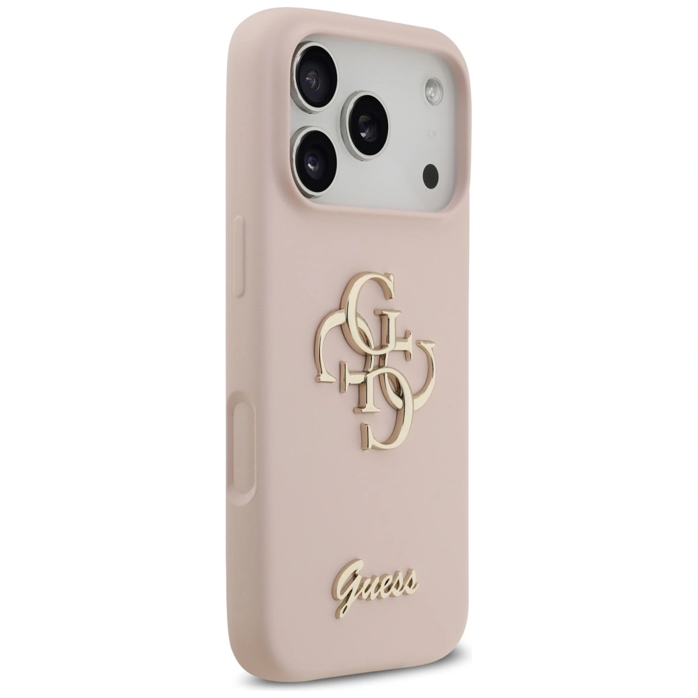 Kryt Guess Silicone Big 4G Script Apple iPhone 17 Pro pink
