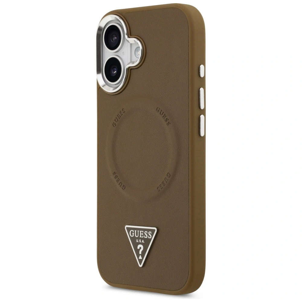 Kryt Guess Triangle Logo MagSafe Apple iPhone 17 brown
