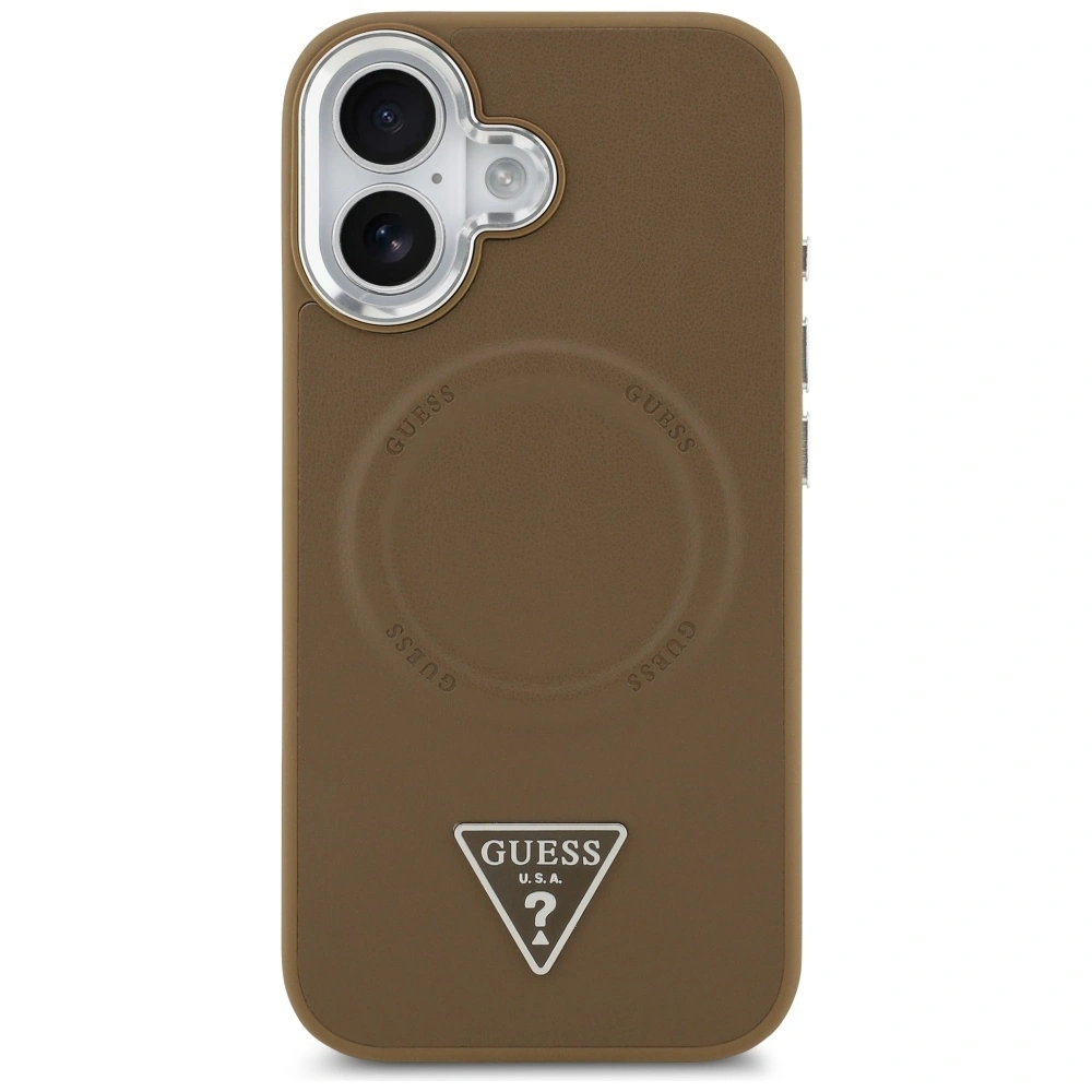 Kryt Guess Triangle Logo MagSafe Apple iPhone 17 brown