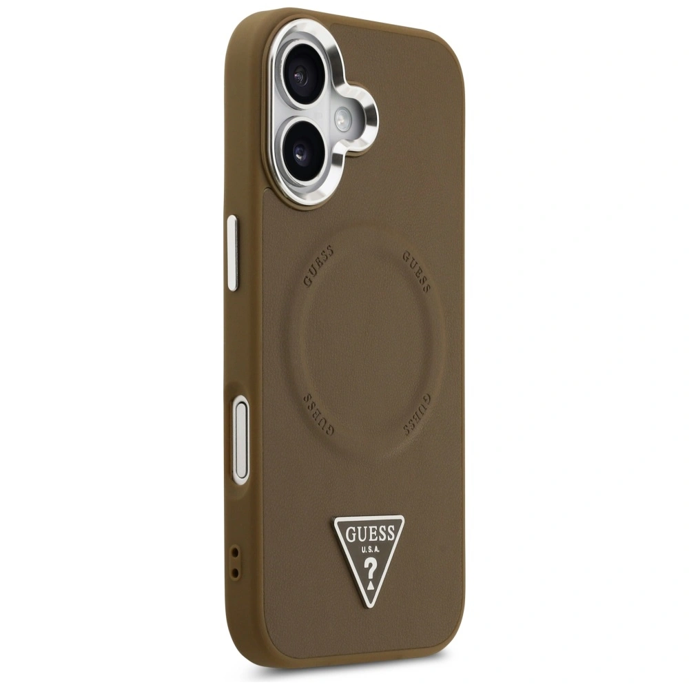 Kryt Guess Triangle Logo MagSafe Apple iPhone 17 brown