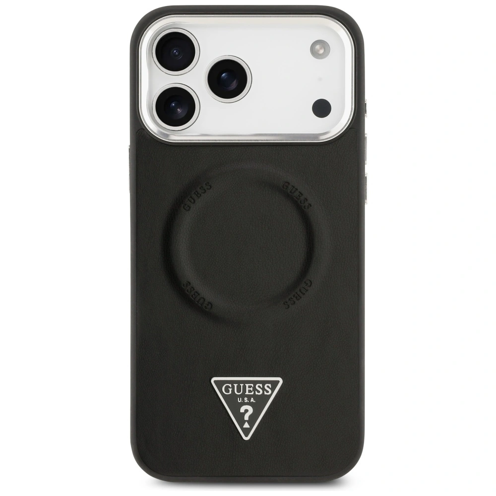 Kryt Guess Triangle Logo MagSafe Apple iPhone 17 Pro black