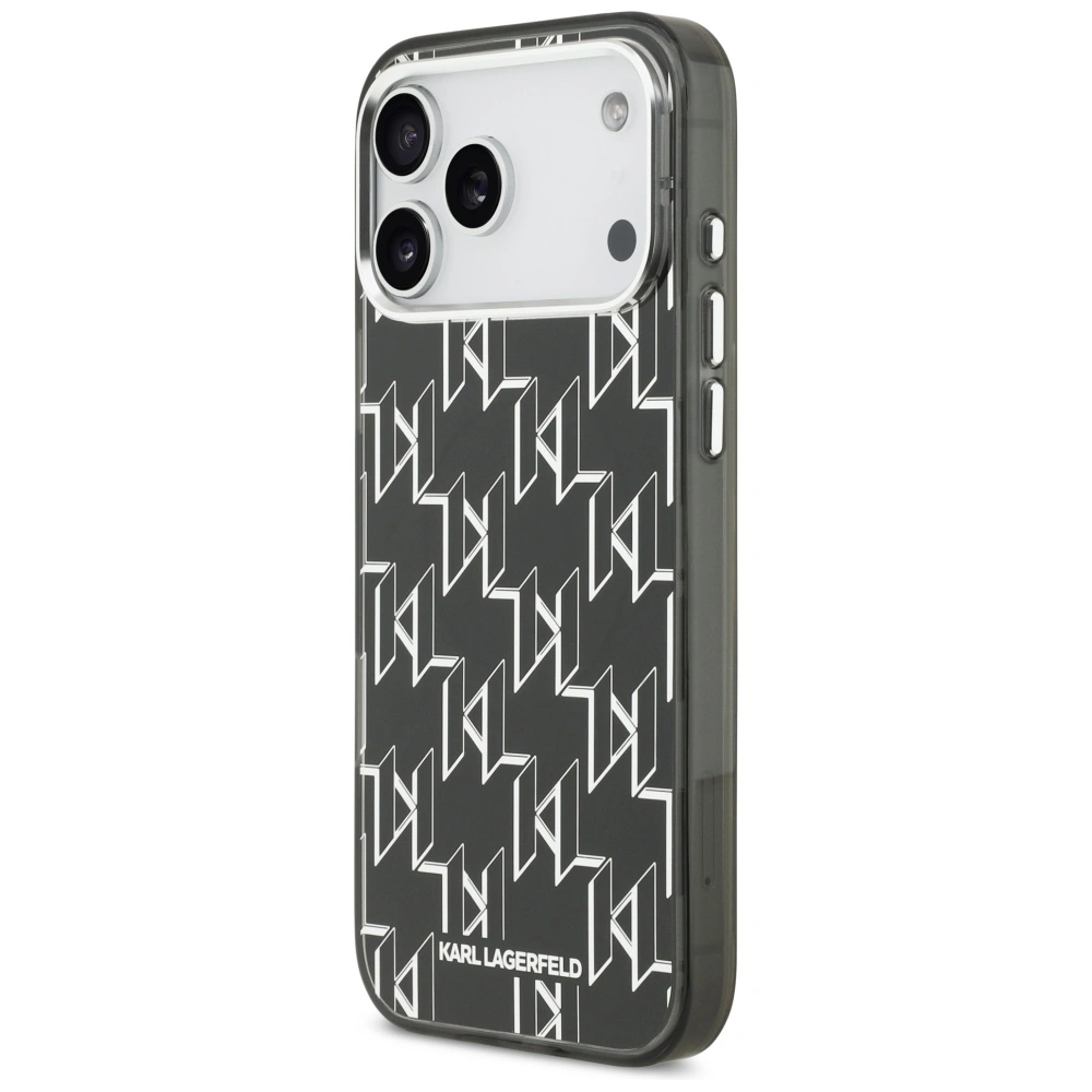 Kryt Karl Lagerfeld IML KL Monogram MagSafe Apple iPhone 17 Pro Max black