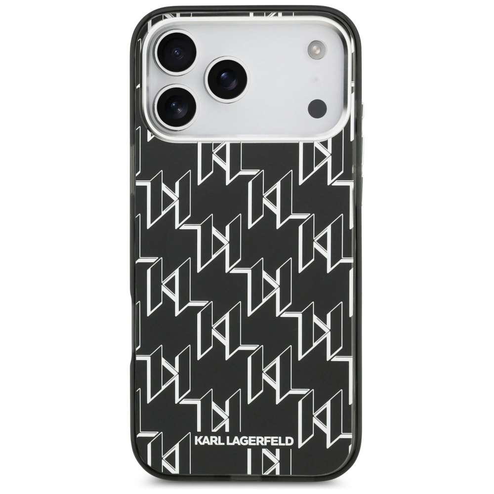 Kryt Karl Lagerfeld IML KL Monogram MagSafe Apple iPhone 17 Pro Max black