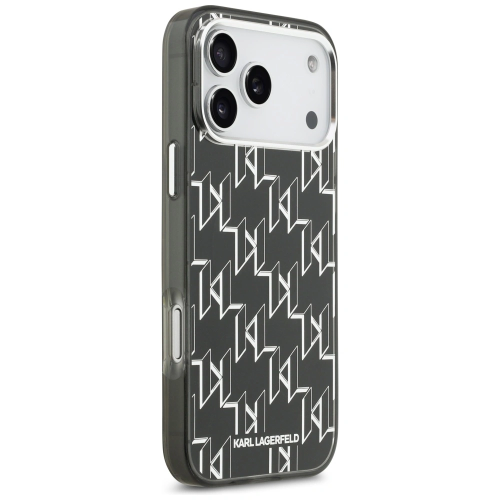 Kryt Karl Lagerfeld IML KL Monogram MagSafe Apple iPhone 17 Pro Max black