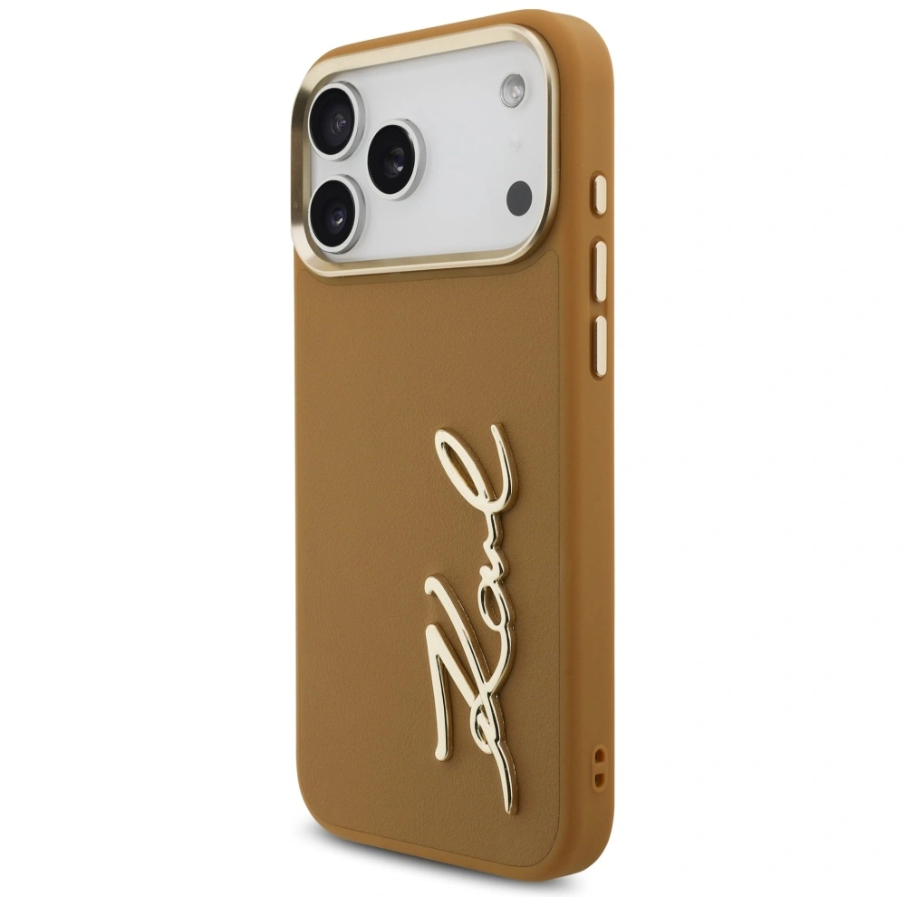 Kryt Karl Lagerfeld Karl Script Logo Apple iPhone 17 Pro Max brown