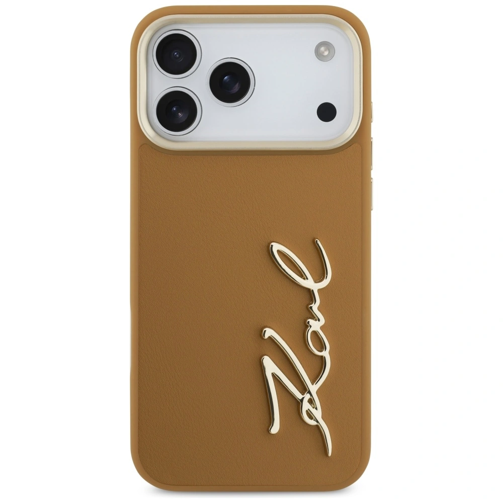 Kryt Karl Lagerfeld Karl Script Logo Apple iPhone 17 Pro Max brown