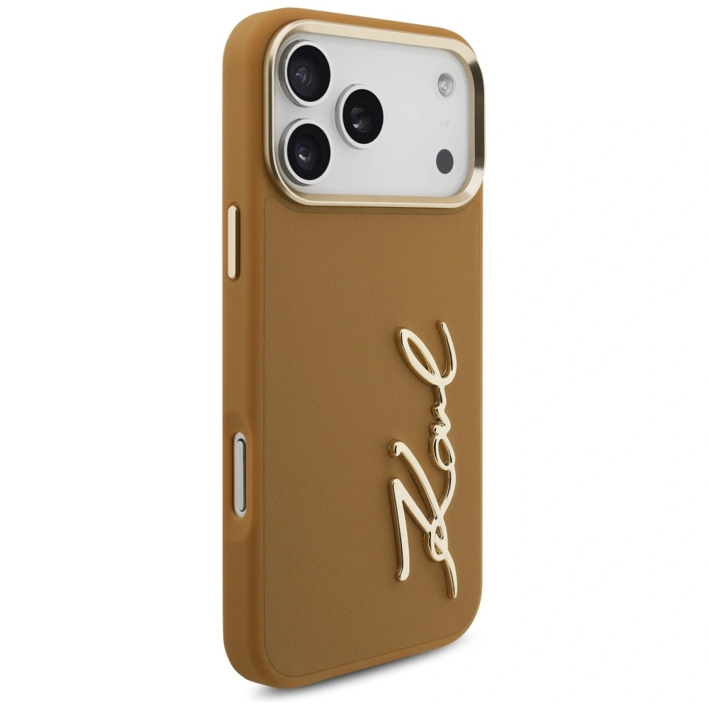 Kryt Karl Lagerfeld Karl Script Logo Apple iPhone 17 Pro Max brown