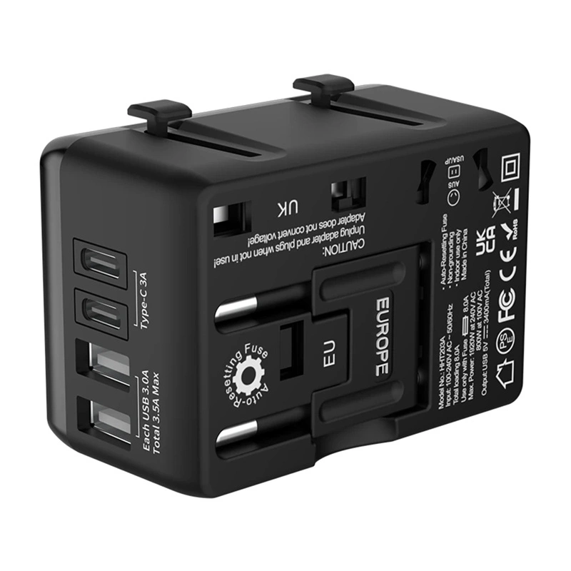 Síťová nabíječka Blitzwolf BW-TA1 4-in-1 Travel Adapter 2xUSB-A, USB-C, USB-C PD 20W