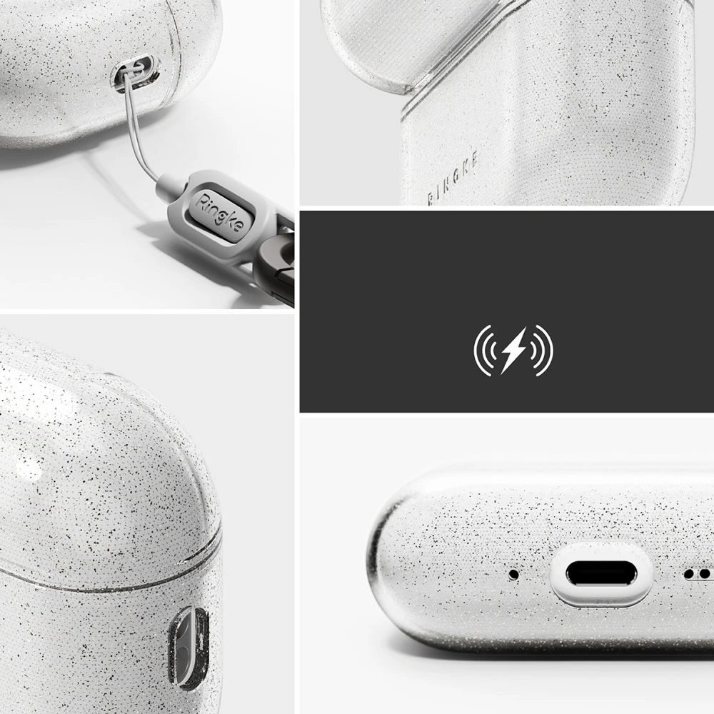 Kryt Ringke Air Apple AirPods Pro 3 Glitter Clear