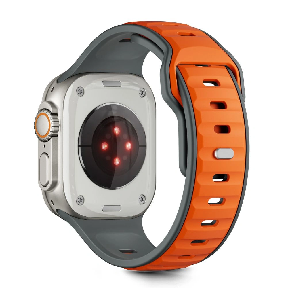 Tech-Protect IconBand Line Apple Watch 8 / 9 / 10 / 11 / SE / Ultra 44/45/46/49mm Grey/orange