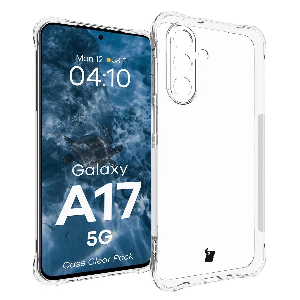 Kryt Bizon Case Clear Pack case + 2x tempered glass Samsung Galaxy A17 5G