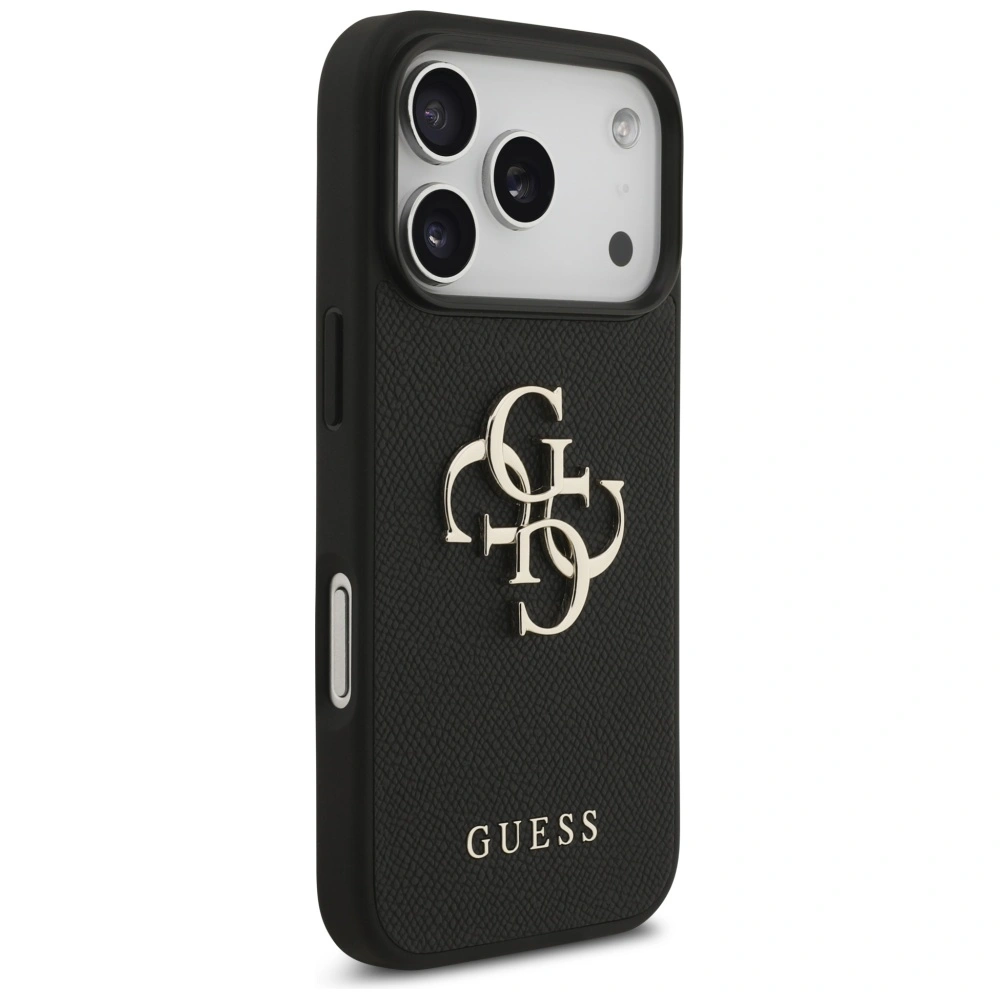 Kryt Guess Grained Big 4G & Classic Logo Apple iPhone 17 Pro black