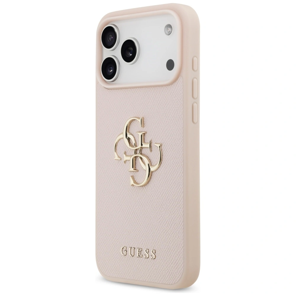 Kryt Guess Grained Big 4G & Classic Logo Apple iPhone 17 Pro Max pink
