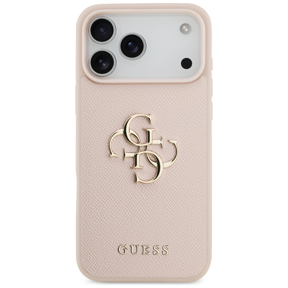 Kryt Guess Grained Big 4G & Classic Logo Apple iPhone 17 Pro Max pink