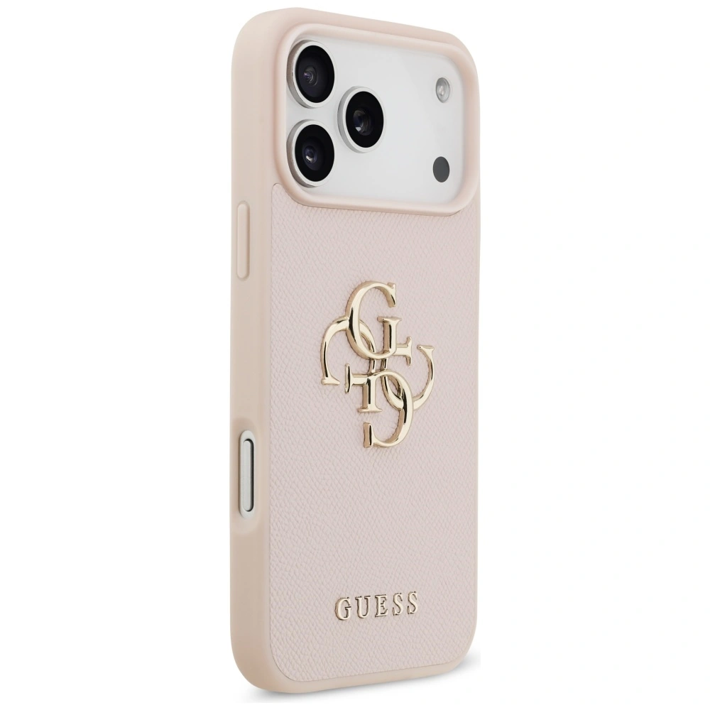 Kryt Guess Grained Big 4G & Classic Logo Apple iPhone 17 Pro Max pink