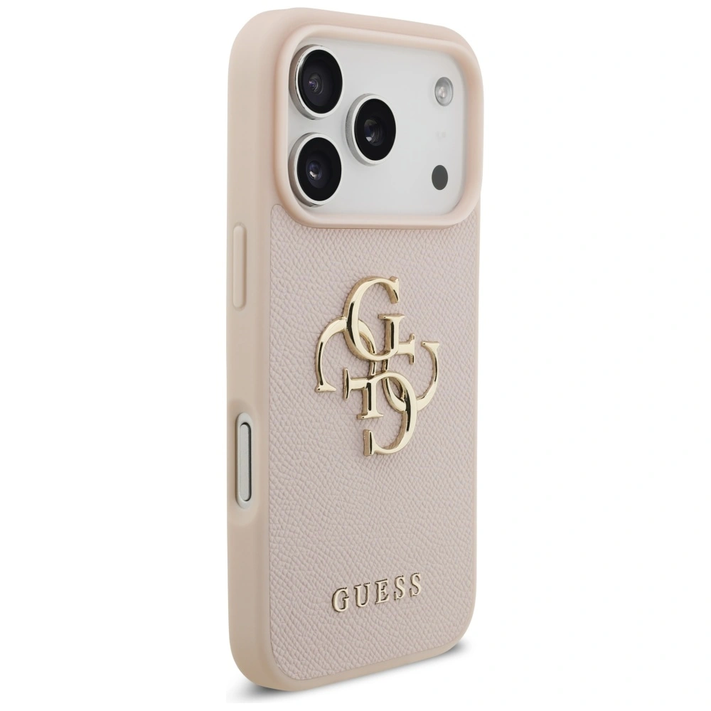 Kryt Guess Grained Big 4G & Classic Logo Apple iPhone 17 Pro pink