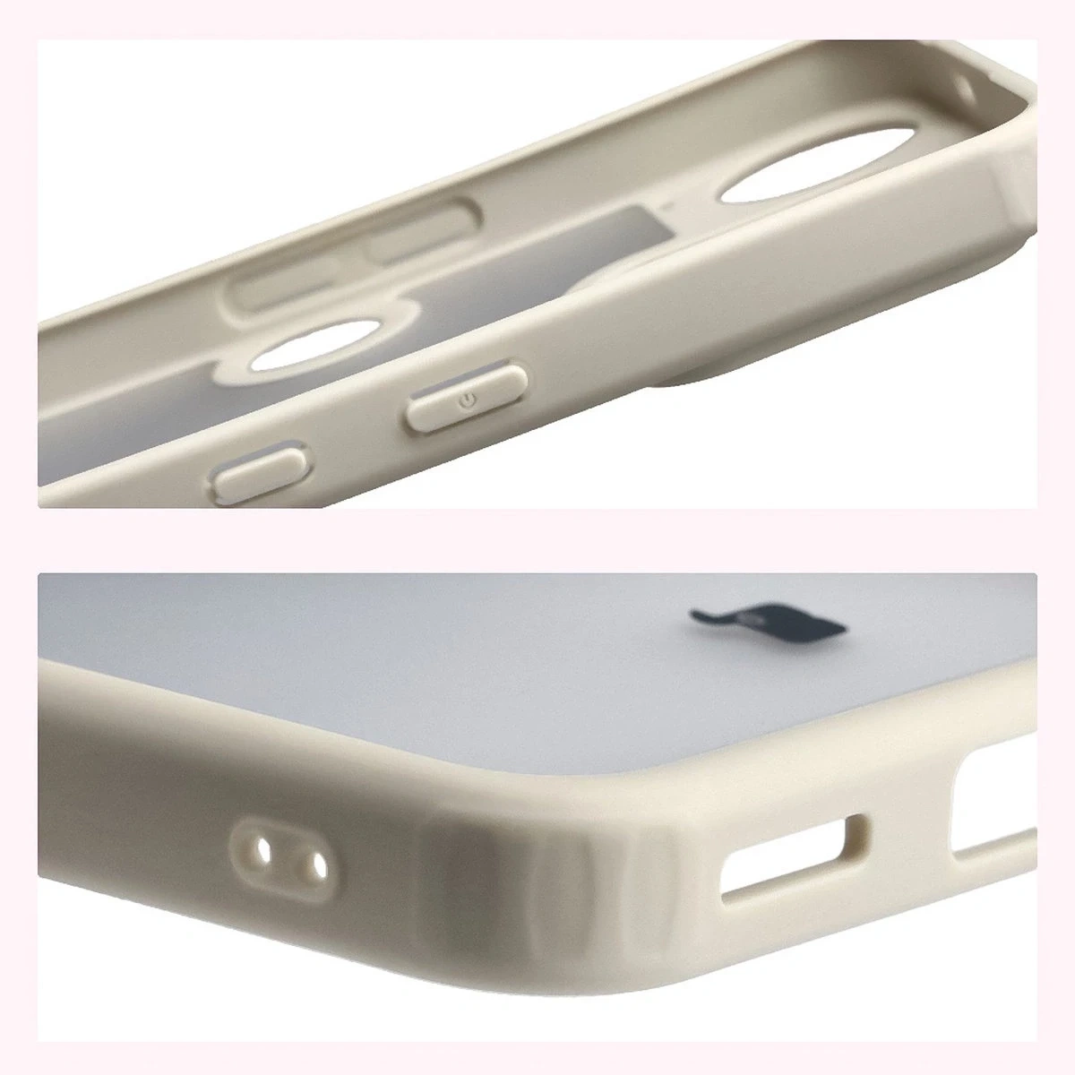Kryt Bizon Case Angelo Nothing Phone (3) semi-transparent with a beige frame