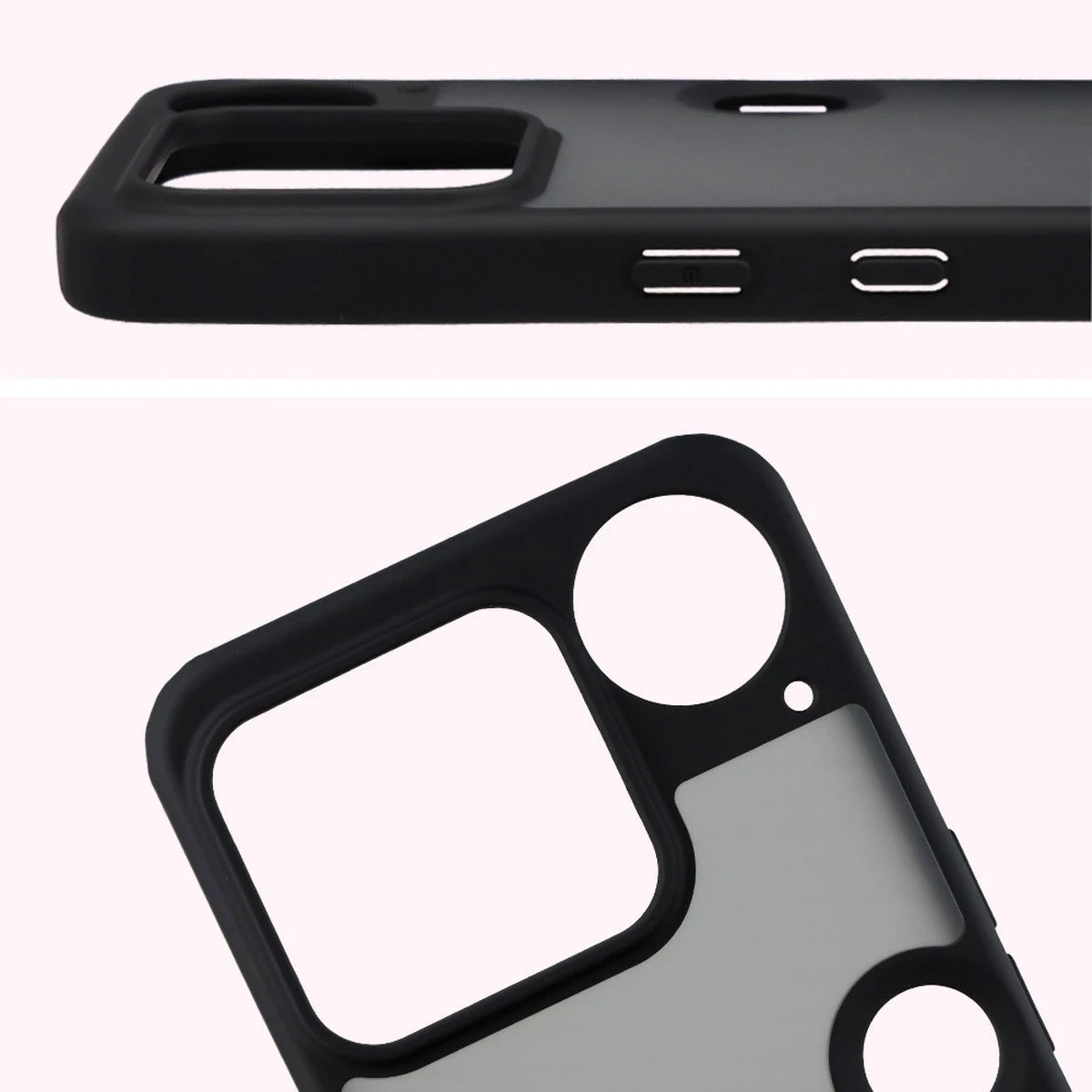 Kryt Bizon Case Angelo Nothing Phone (3) smoked with a black frame