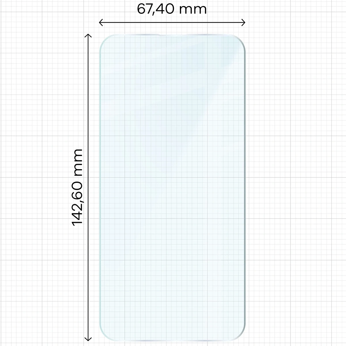 Ochranné sklo Bizon Glass Clear Duo iPhone 17e / 16e / 14 / 13 Pro / 13 [2 PACK]