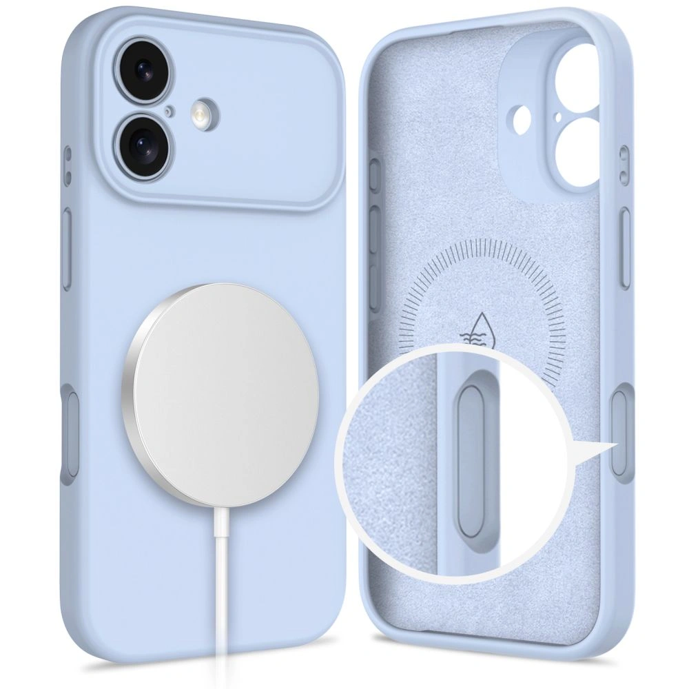 Kryt Tech-Protect Silicone MagSafe Apple iPhone 17 Mist Blue
