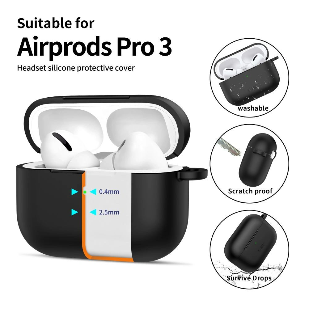 Kryt Tech-Protect Silicone Hook Apple AirPods Pro 3 Black