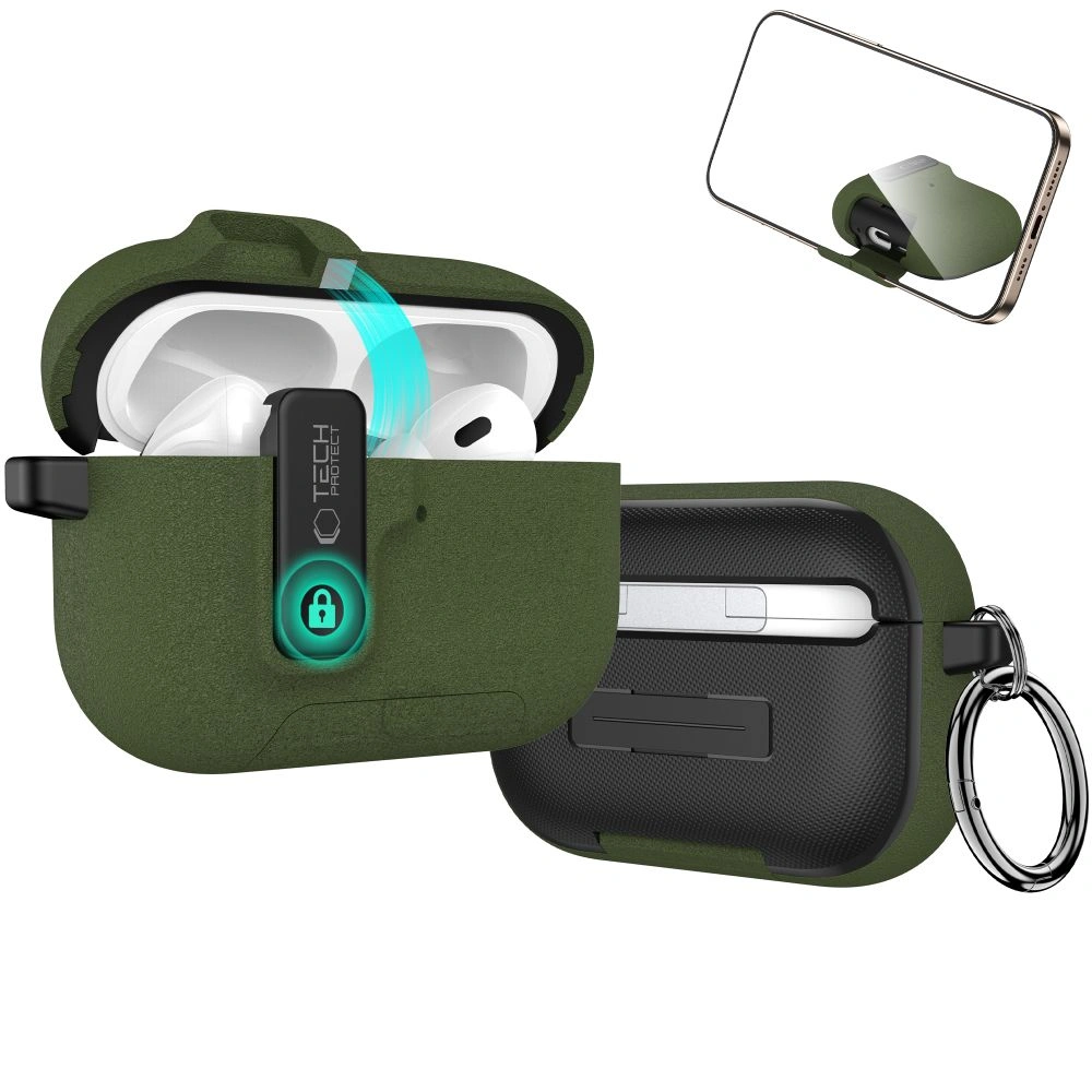 Kryt Tech-Protect Slim Hook Apple AirPods Pro 3 Olive Green