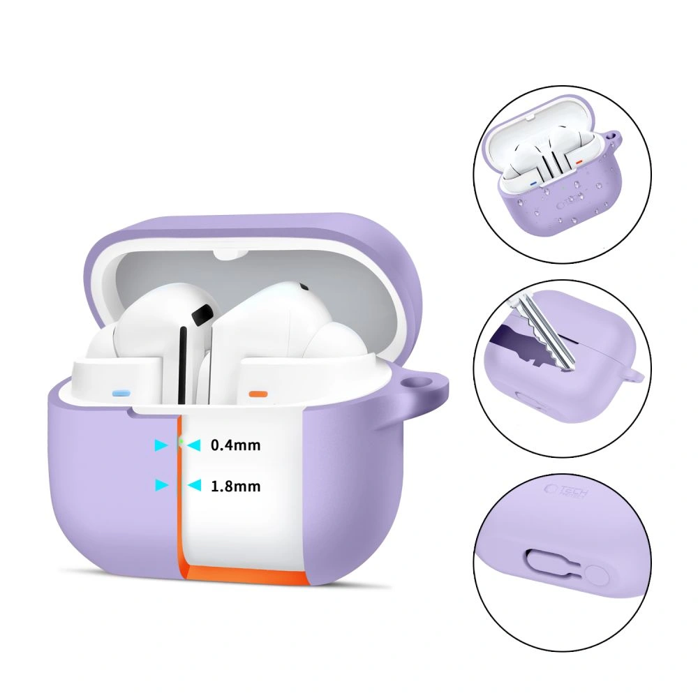Kryt Tech-Protect Silicone Hook Samsung Galaxy Buds 3 / 3 FE / 3 Pro Lavender