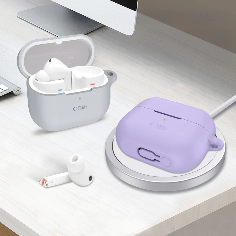 Kryt Tech-Protect Silicone Hook Samsung Galaxy Buds 3 / 3 FE / 3 Pro Lavender