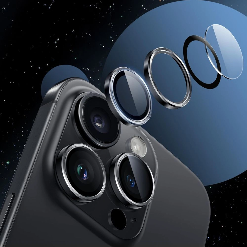 Kryt Tech-Protect Camring Fit+ Apple iPhone 14 Pro / 14 Pro Max / 15 Pro / 15 Pro Max / 16 Pro / 16 Pro Max / 17 Pro / 17 Pro Max Deep Blue