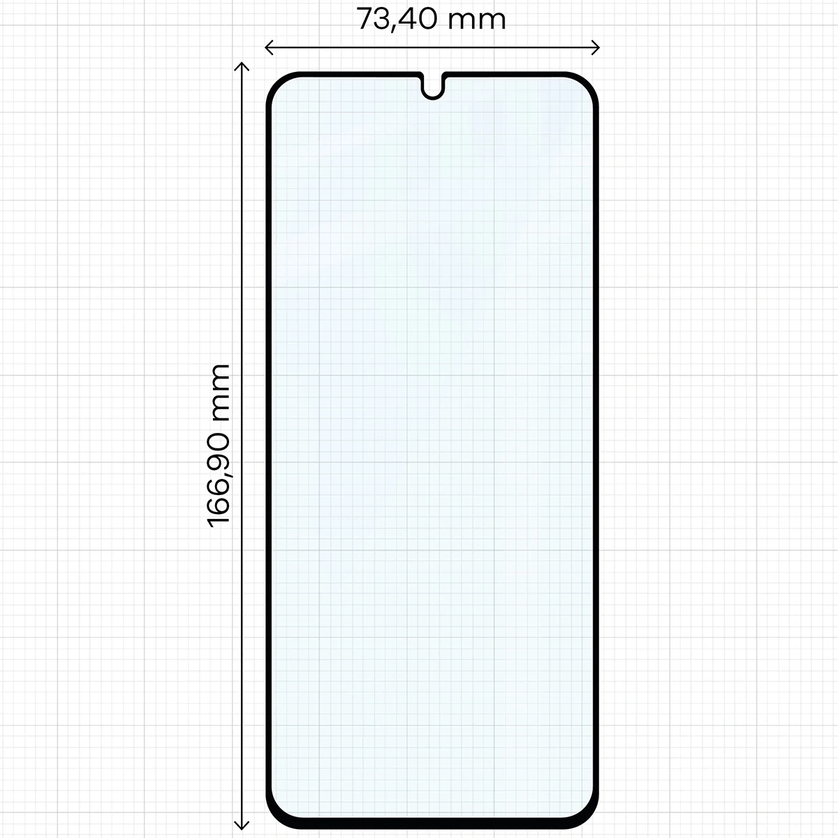 Ochranné sklo Bizon Glass Edge 2 Motorola Moto G06 4G / G06 Power 4G black frame