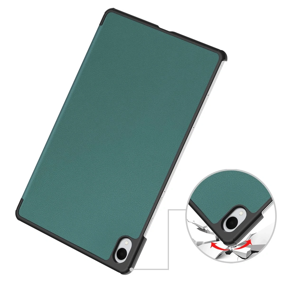 Kryt Bizon Case Tab Croc Samsung Galaxy Tab S11 dark green