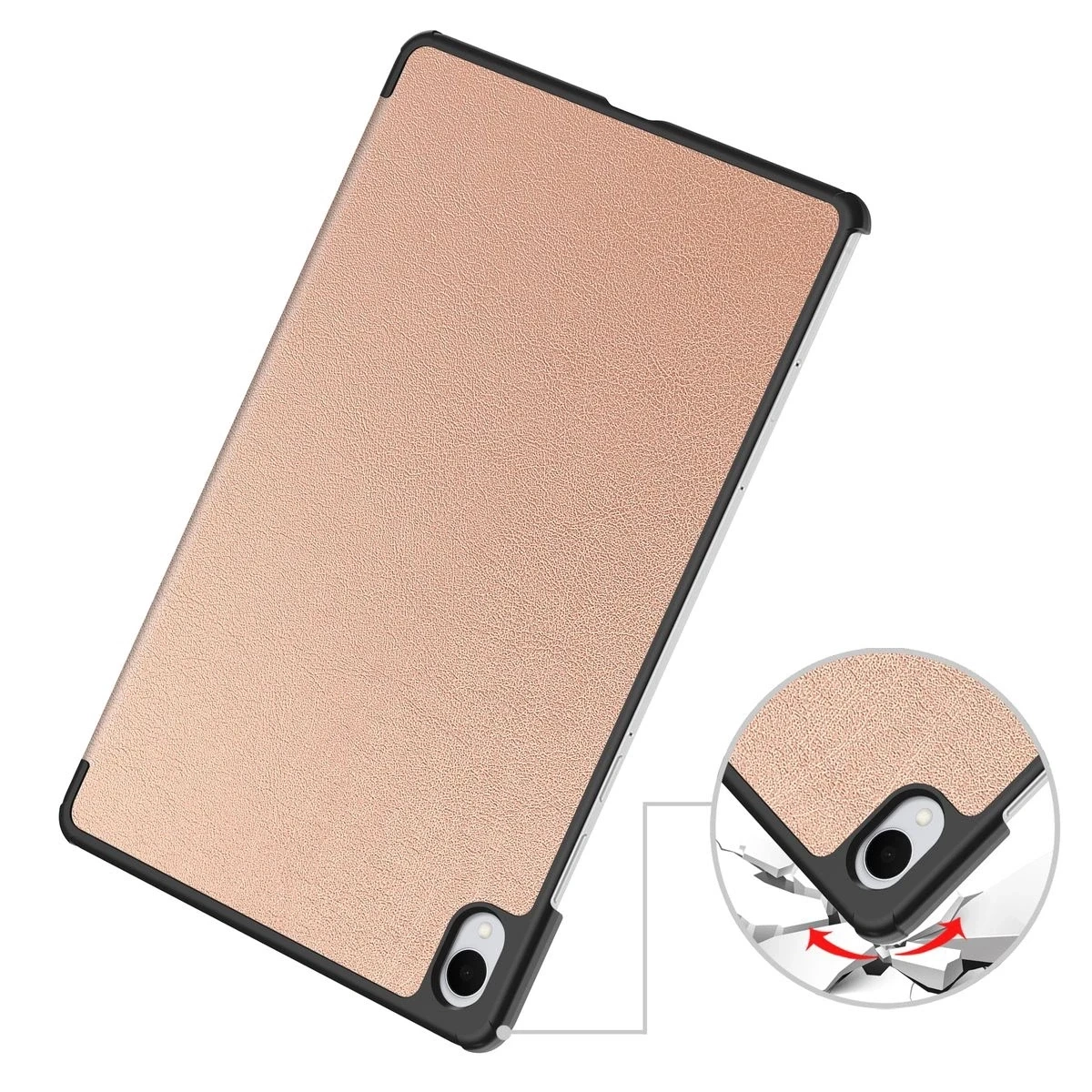 Kryt Bizon Case Tab Croc Samsung Galaxy Tab S11 rose gold