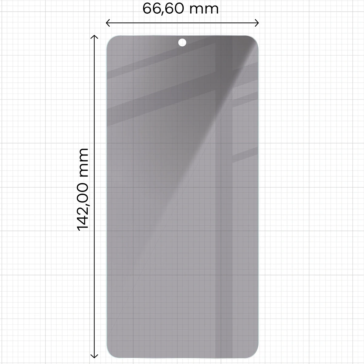 Ochranné sklo Bizon Glass Clear Shadow Samsung Galaxy S23 tinted [2 PACK]