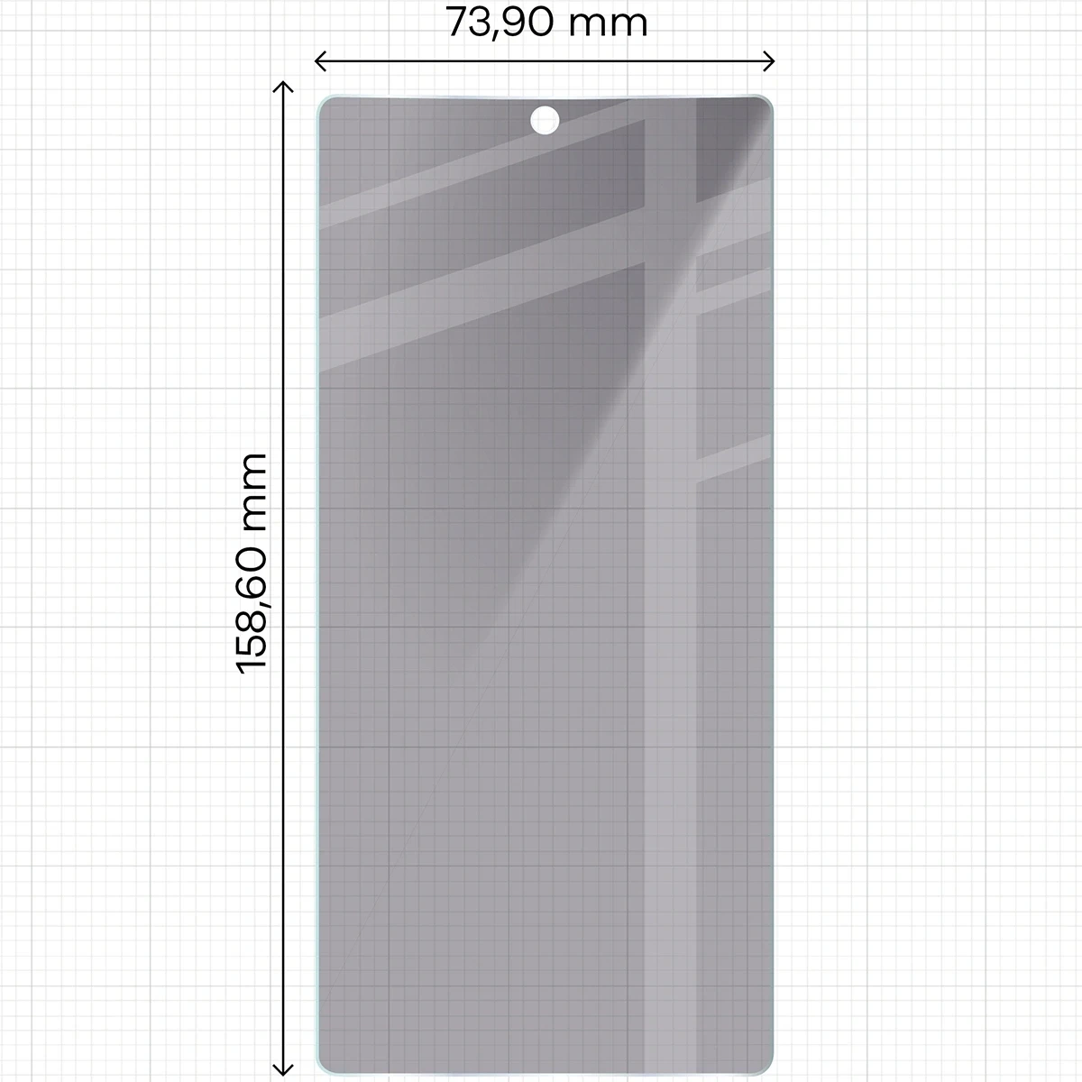 Ochranné sklo Bizon Glass Clear Shadow Samsung Galaxy S25 Ultra tinted [2 PACK]