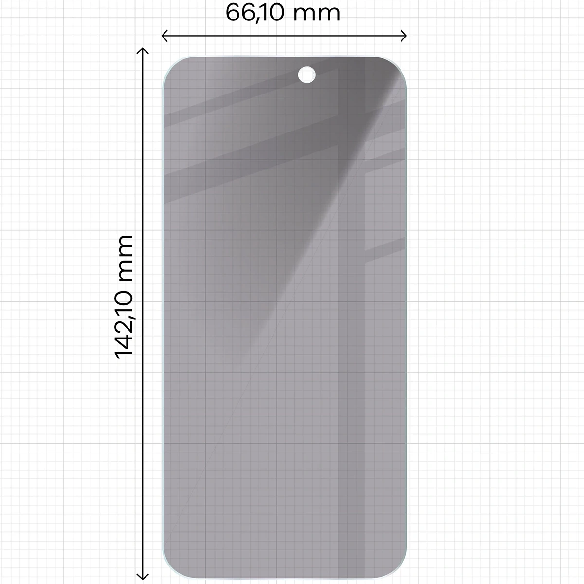 Ochranné sklo Bizon Glass Clear Shadow Apple iPhone 15 / 15 Pro / 16  tinted [2 PACK]