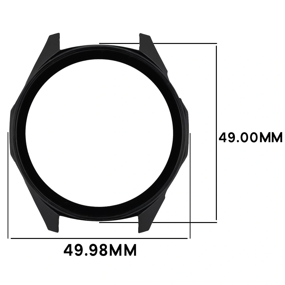 Kryt Bizon Case+Glass Watch Huawei Watch GT6 46mm black